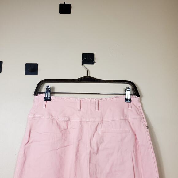Elizabeth and James Merritt Button Front Midi Skirt in Pink Size 2 - Picture 6 of 10